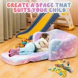 Lamerge Toddler Sofa, Toddler Folding Chair, Kids Sofa 2 in 1 Kids Sofa Luminous Sofa, Gift Sleeper for Boys and Girls