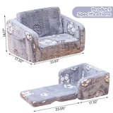 Lamerge Kids Toddler Sofa 2 in 1 Convertible Kids Sofa and Recliner with Pockets Convertible Kids Sofa Bed, Kids Play Sofa.